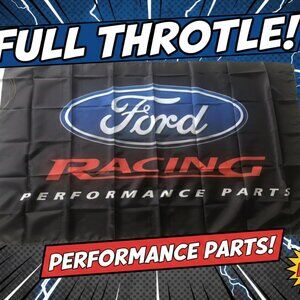 Ford Motorsports Racing Flag 3x5ft – Garage, Man Cave, Collector's
